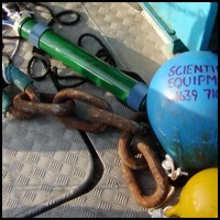 POD with anchor chain and floats