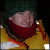 Robin, wet but smiling on...